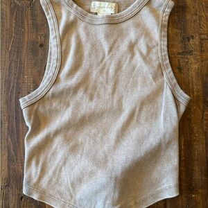 Altar'd State Light Brown Cotton Tank